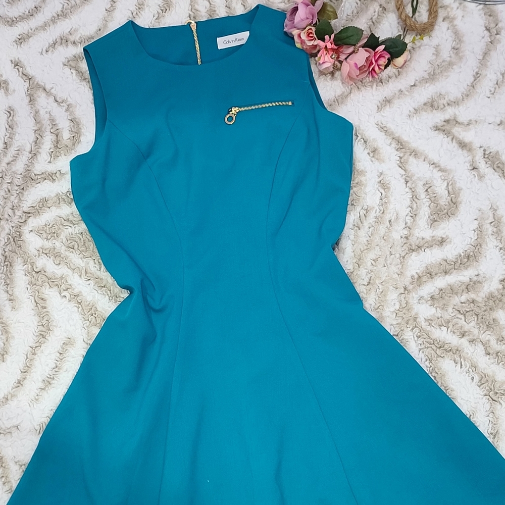 Calvin Klein Aqua Dress